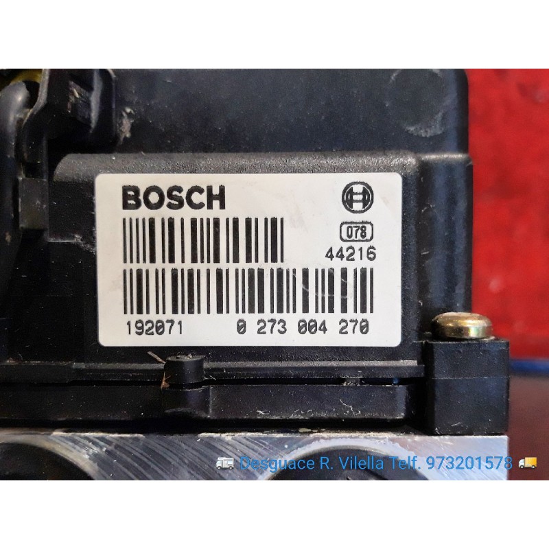 Recambio de abs para peugeot 406 berlina (s1/s2) srdt | 01.97 - 12.04 srdt | 01.97 - 12.04 referencia OEM IAM 0273004270  