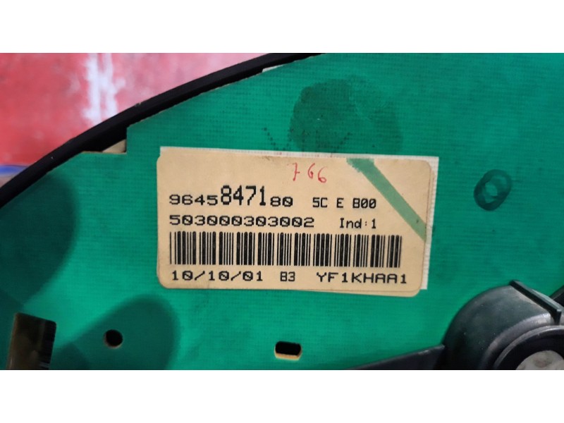 Recambio de cuadro instrumentos para peugeot 206 berlina 1.4 | 0.98 - ... 1.4 | 0.98 - ... referencia OEM IAM 9645847180  