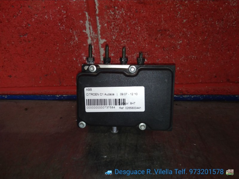 Recambio de abs para citroen c1 audace | 09.07 - 12.10 audace | 09.07 - 12.10 referencia OEM IAM 0265800441  