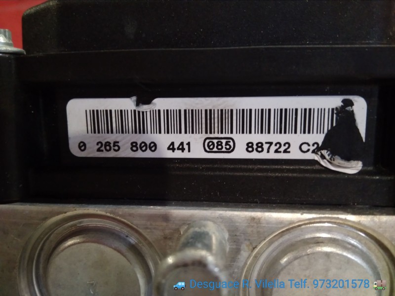 Recambio de abs para citroen c1 audace | 09.07 - 12.10 audace | 09.07 - 12.10 referencia OEM IAM 0265800441  