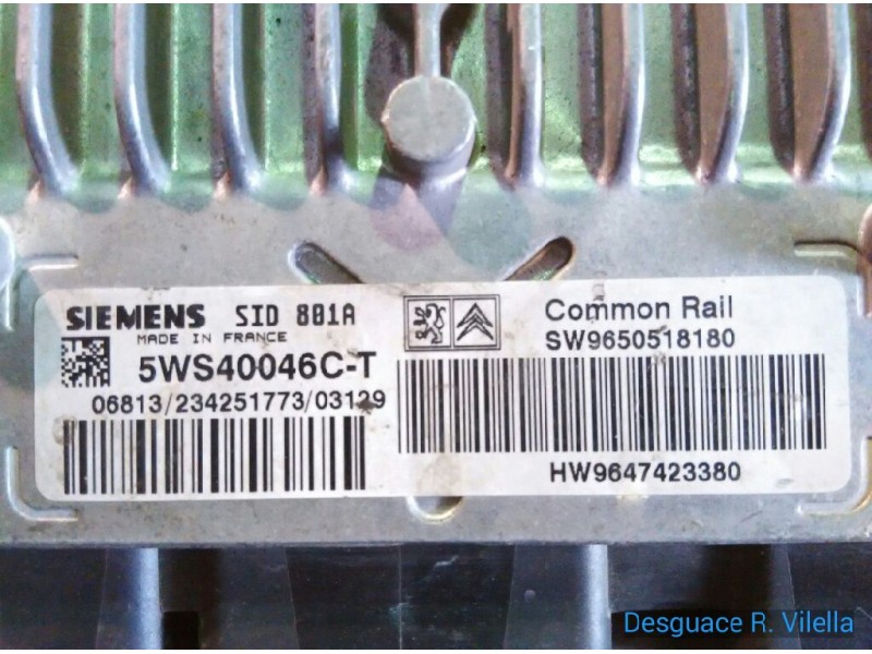 Recambio de centralita motor uce para citroen xsara berlina 2.0 hdi exclusive (80kw) | 04.01 - 12.05 2.0 hdi exclusive (80kw) | 