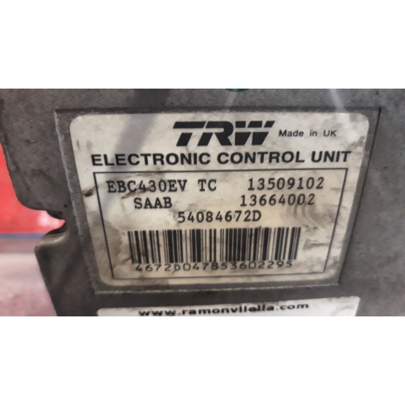 Recambio de abs para saab 9-3 berlina 2.2 tid anniversary | 0.03 - ... 2.2 tid anniversary | 0.03 - ... referencia OEM IAM 13664