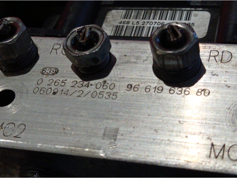 Recambio de abs para citroen xsara picasso 1.6 16v hdi referencia OEM IAM 0265950330 0265234060  Recambio de abs para citroen xsara picasso 1.6 16v hdi referencia OEM IAM 0265950330 0265234060