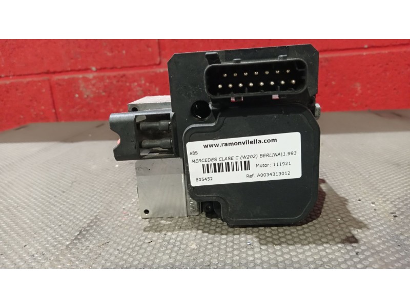 Recambio de abs para mercedes clase c (w202) berlina 180 (202.018) referencia OEM IAM A0034313012 0265217401  Recambio de abs para mercedes clase c (w202) berlina 180 (202.018) referencia OEM IAM A0034313012 0265217401
