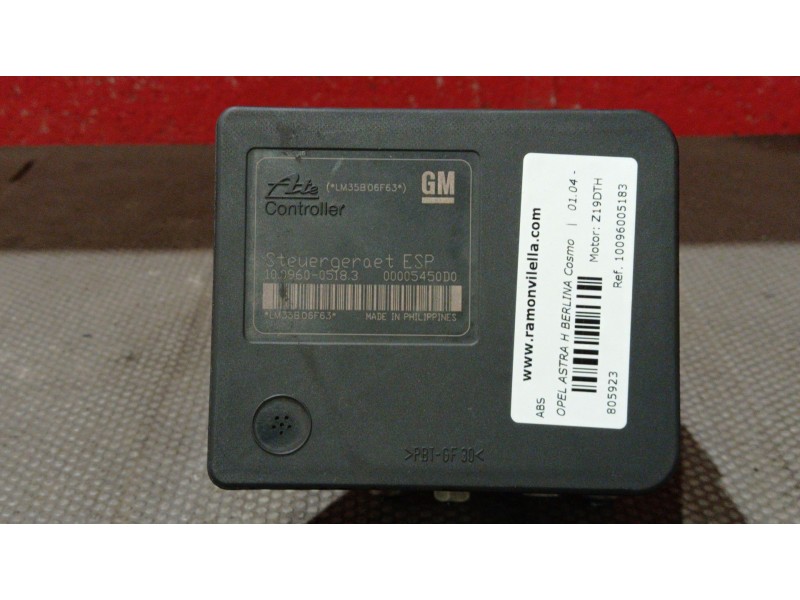 Recambio de abs para opel astra h berlina cosmo | 01.04 - 12.07 cosmo | 01.04 - 12.07 referencia OEM IAM 10096005183 13157578 