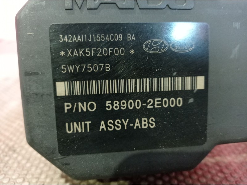 Recambio de abs para hyundai tucson (jm) 2.0 crdi cat | 0.04 - 0.10 2.0 crdi cat | 0.04 - 0.10 referencia OEM IAM 5WY7507B  