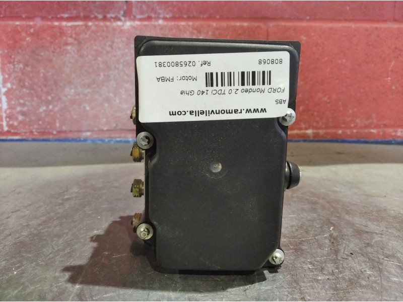 Recambio de abs para ford mondeo 2.0 tdci 140 ghia auto referencia OEM IAM 0265800381  