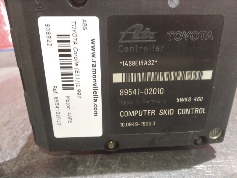 Recambio de abs para toyota corolla (e11) 1.6 (ae111_) referencia OEM IAM 8954102010   Recambio de abs para toyota corolla (e11) 1.6 (ae111_) referencia OEM IAM 8954102010