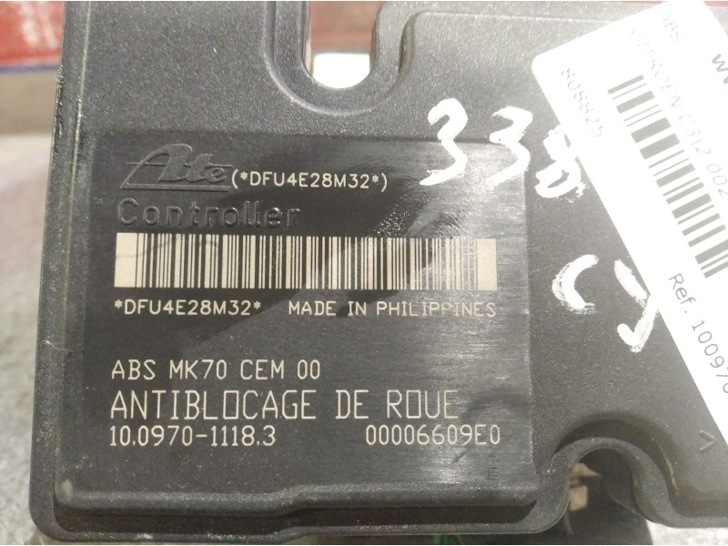 Recambio de abs para citroen c3 1.4 satisfaction referencia OEM IAM 10097011183 9652182680  Recambio de abs para citroen c3 1.4 satisfaction referencia OEM IAM 10097011183 9652182680