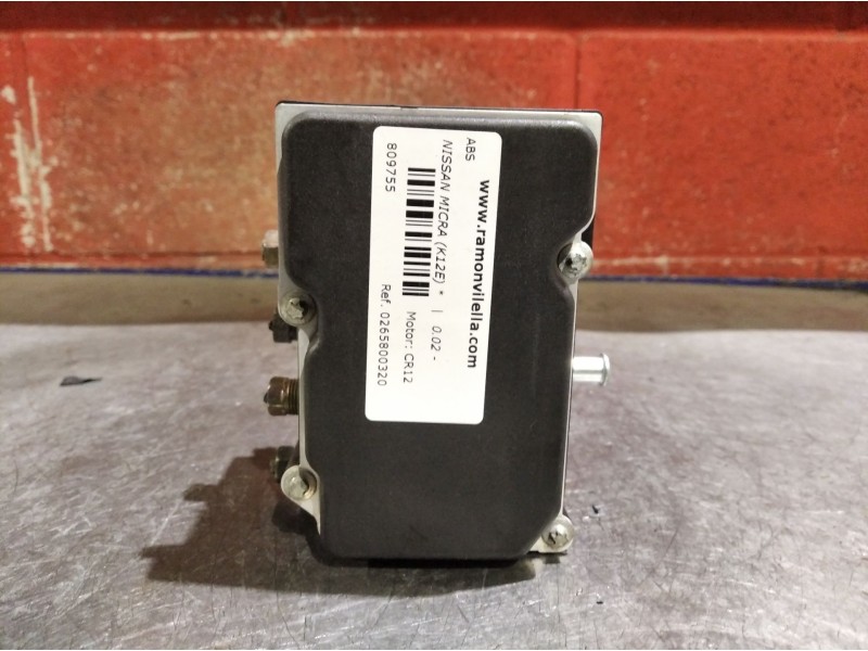 Recambio de abs para nissan micra (k12e)  | 0.02 - ...  | 0.02 - ... referencia OEM IAM 0265800320 2265100436  Recambio de abs para nissan micra (k12e)  | 0.02 - ...  | 0.02 - ... referencia OEM IAM 0265800320 2265100436