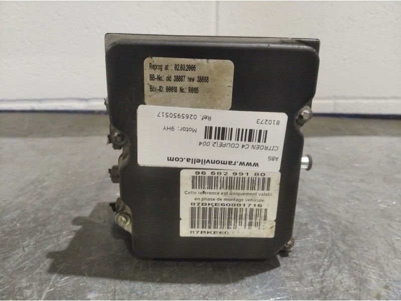 Recambio de abs para citroen c4 coupe 1.6 16v hdi fap referencia OEM IAM 0265950517 9658299180 