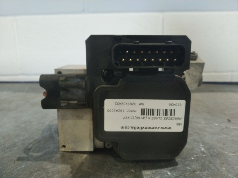 Recambio de abs para mercedes clase a (w168) 1.4 cat referencia OEM IAM 0265202433 A0034317412  Recambio de abs para mercedes clase a (w168) 1.4 cat referencia OEM IAM 0265202433 A0034317412