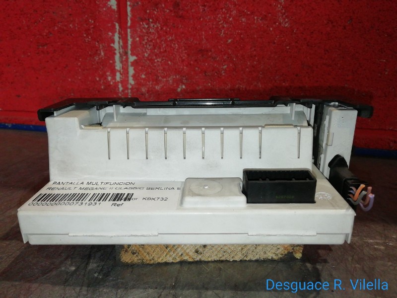 Recambio de pantalla multifuncion para renault megane ii classic berlina emotion | 09.05 - 12.10 emotion | 09.05 - 12.10 referen