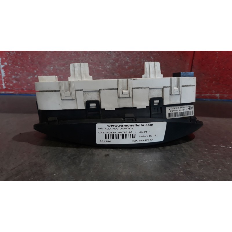 Recambio de pantalla multifuncion para chevrolet matiz se | 05.05 - 12.08 se | 05.05 - 12.08 referencia OEM IAM 96497743  