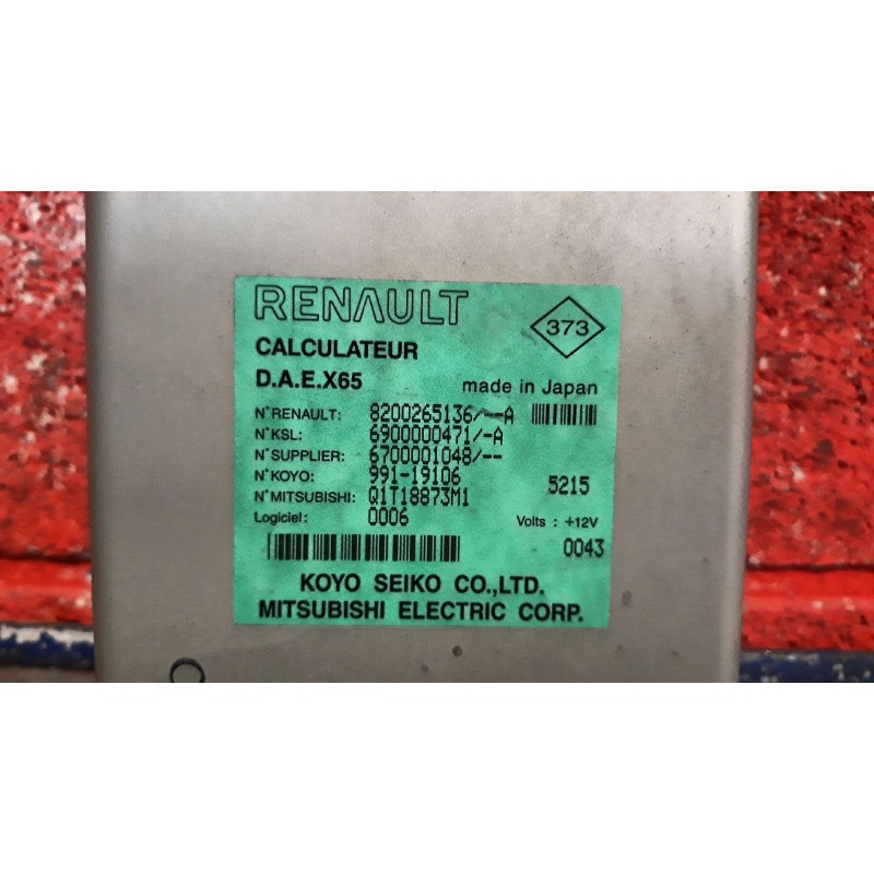 Recambio de centralita direccion asis. para renault clio ii fase ii (b/cb0) 1.5 dci diesel | 0.01 - ... 1.5 dci diesel | 0.01 - 