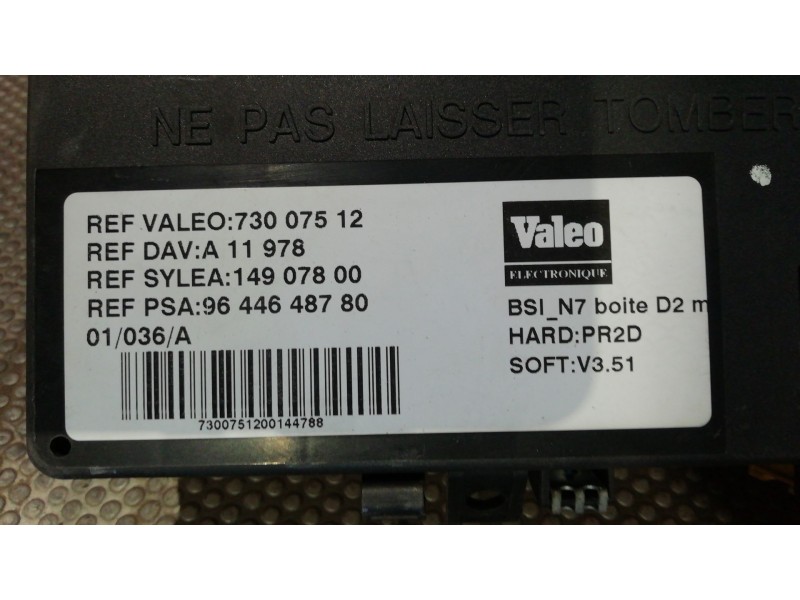 Recambio de centralita bsi para citroen xsara 1.6 image referencia OEM IAM BSIN7BOITED2 73007512 
