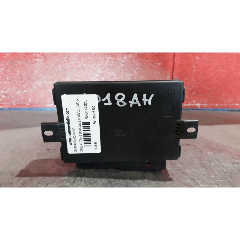 Recambio de centralita confort para opel astra g berlina 2.0 16v di cat (x 20 dtl / ld3) | 0.98 - ... 2.0 16v di cat (x 20 dtl /