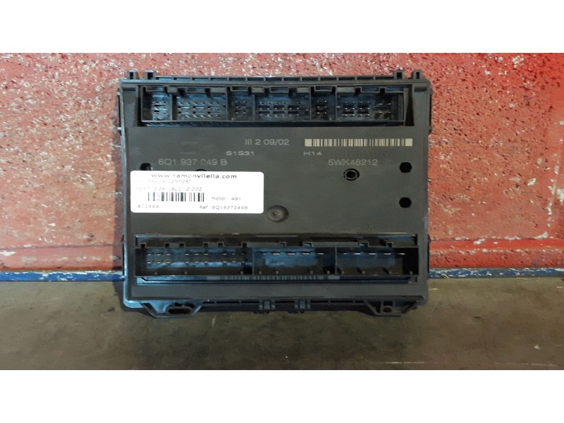 Recambio de centralita confort para seat ibiza (6l1) 1.9 sdi referencia OEM IAM 6Q1937049B 5WK48212 