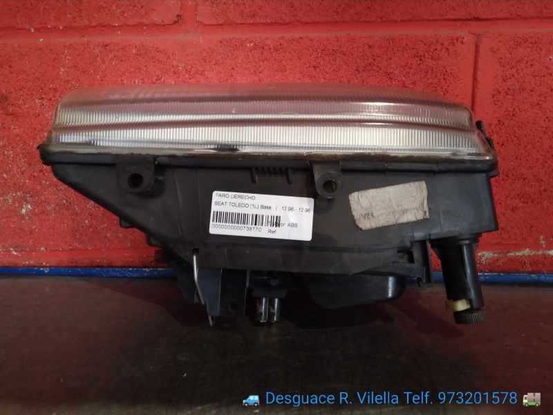 Recambio de faro derecho para seat toledo (1l) base | 12.96 - 12.96 base | 12.96 - 12.96 referencia OEM IAM   