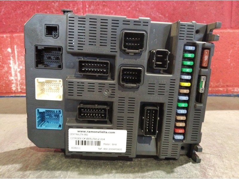 Recambio de centralita bsi para citroen c4 berlina 1.6 16v hdi referencia OEM IAM BSI2004P0800 9663798480 
