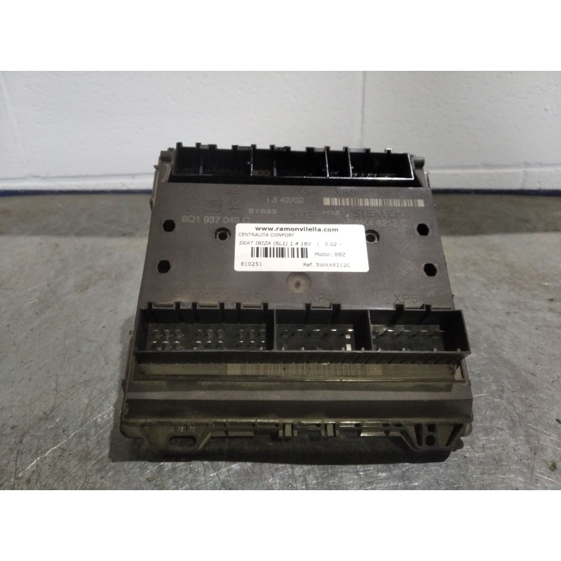 Recambio de centralita confort para seat ibiza (6l1) 1.4 16v | 0.02 - ... 1.4 16v | 0.02 - ... referencia OEM IAM 5WK48212C 6Q19