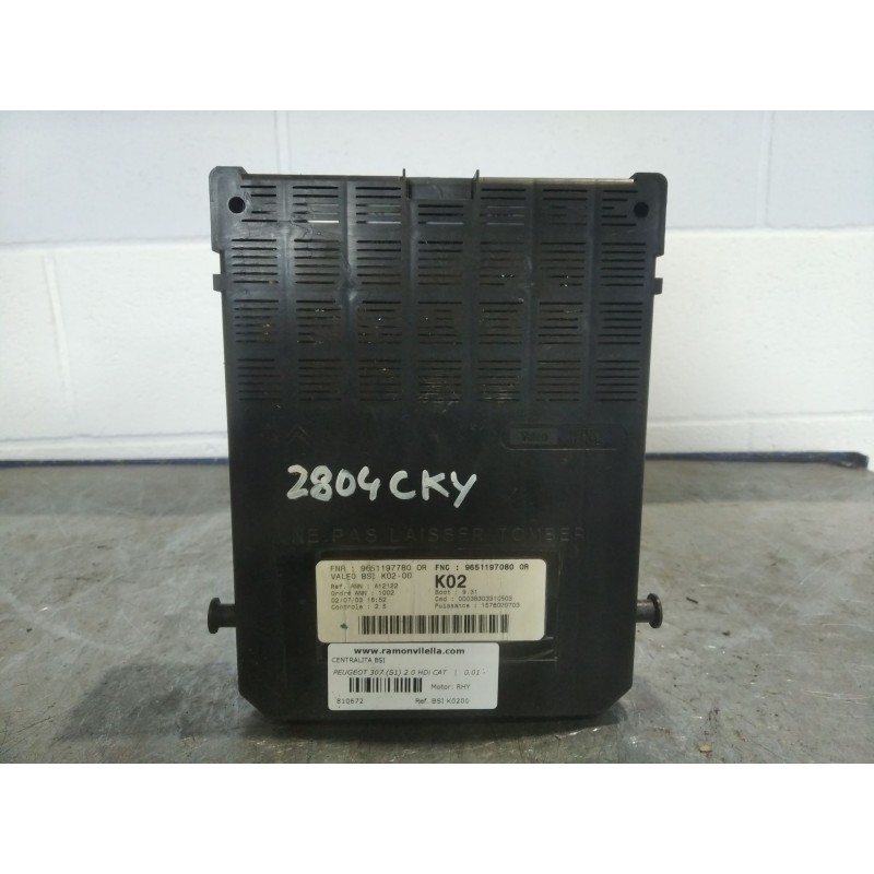 Recambio de centralita bsi para peugeot 307 (s1) 2.0 hdi cat | 0.01 - 0.05 2.0 hdi cat | 0.01 - 0.05 referencia OEM IAM BSIK0200