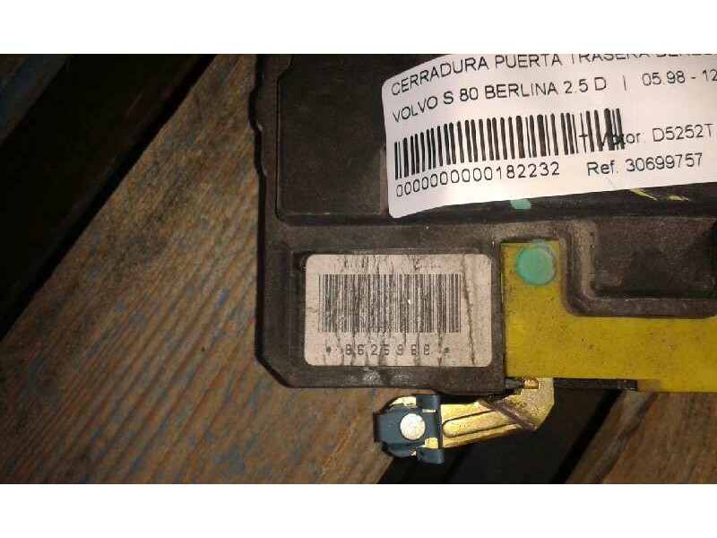 Recambio de cerradura puerta trasera derecha para volvo s 80 berlina 2.5 d | 05.98 - 12.00 s 80 berlina 2.5 d | 05.98 - 12.00 re