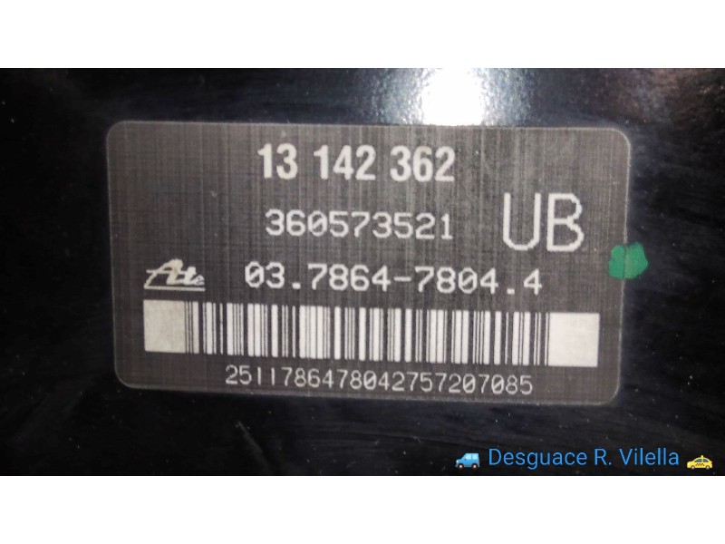 Recambio de servofreno para opel zafira b energy | 08.08 - 12.09 energy | 08.08 - 12.09 referencia OEM IAM 13142362  