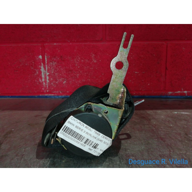 Recambio de cinturon segu. tras. derecho para bmw serie 3 berlina (e46) 320d | 04.98 - 12.01 320d | 04.98 - 12.01 referencia OEM
