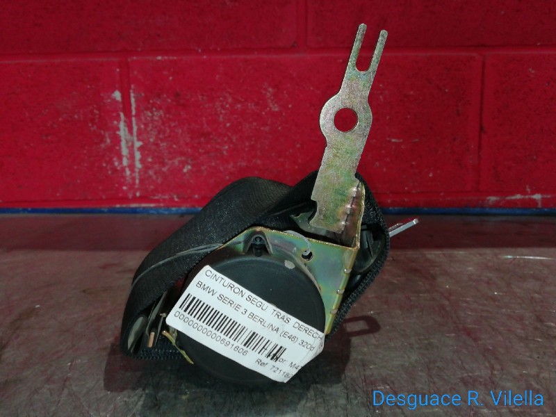 Recambio de cinturon segu. tras. derecho para bmw serie 3 berlina (e46) 320d | 04.98 - 12.01 320d | 04.98 - 12.01 referencia OEM
