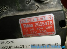 Recambio de alternador para chevrolet kalos 1.2 se | 01.05 - 12.08 1.2 se | 01.05 - 12.08 referencia OEM IAM 2655476 96404263  2
