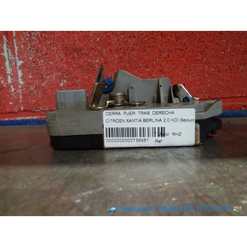 Recambio de cerra. puer. tras. derecha para citroen xantia berlina 2.0 hdi seduction | 12.98 - 12.99 2.0 hdi seduction | 12.98 -