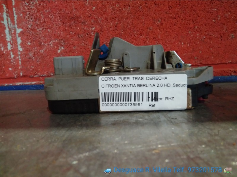 Recambio de cerra. puer. tras. derecha para citroen xantia berlina 2.0 hdi seduction | 12.98 - 12.99 2.0 hdi seduction | 12.98 -