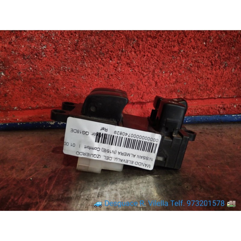 Recambio de mando elevalu. delantero izquierdo para nissan almera (n16/e) comfort | 01.00 - 12.02 comfort | 01.00 - 12.02 refere
