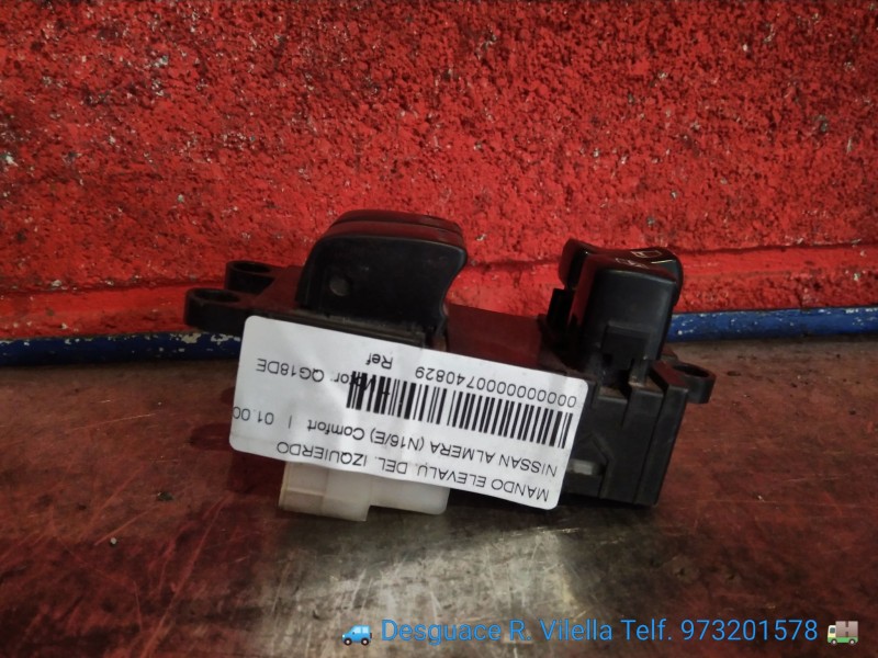 Recambio de mando elevalu. delantero izquierdo para nissan almera (n16/e) comfort | 01.00 - 12.02 comfort | 01.00 - 12.02 refere