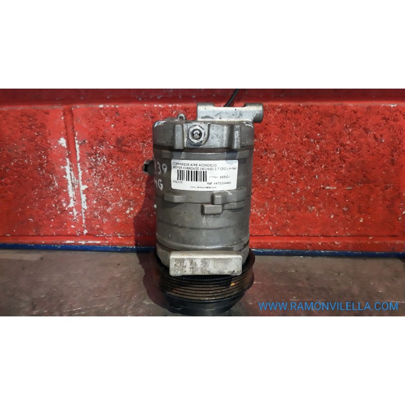 Recambio de compresor aire acondicio. para jeep gr.cherokee (wj/wg) 2.7 crd limited | 10.01 - 12.05 2.7 crd limited | 10.01 - 12