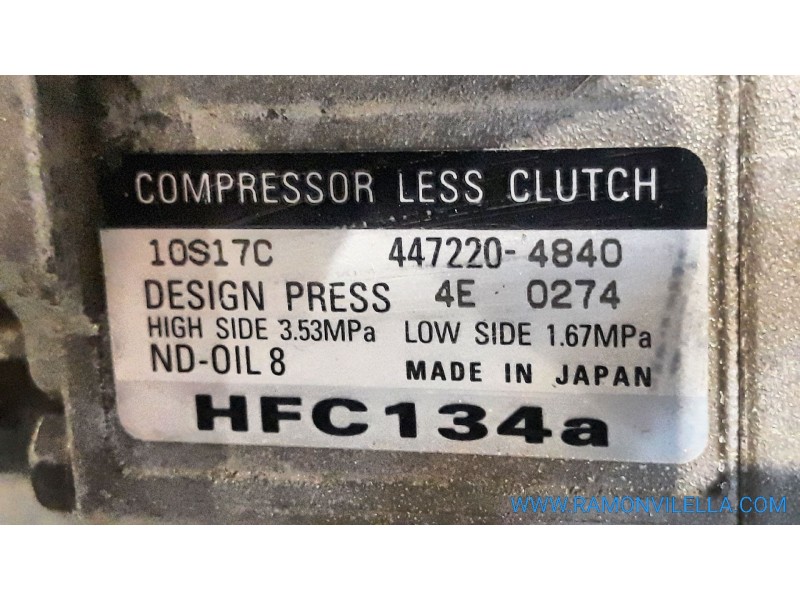 Recambio de compresor aire acondicio. para jeep gr.cherokee (wj/wg) 2.7 crd limited | 10.01 - 12.05 2.7 crd limited | 10.01 - 12