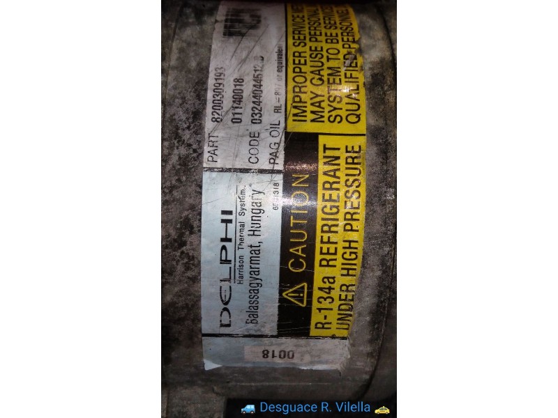 Recambio de compresor aire acondicio. para renault scenic ii 1.9 dci diesel | 0.03 - 0.09 1.9 dci diesel | 0.03 - 0.09 referenci