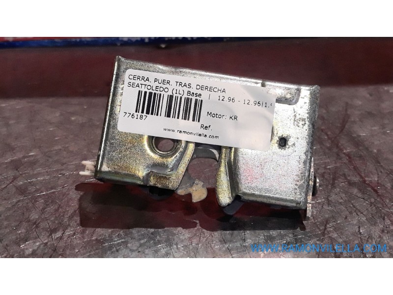 Recambio de cerra. puer. tras. derecha para seat toledo (1l) base | 12.96 - 12.96 base | 12.96 - 12.96 referencia OEM IAM   