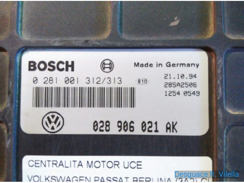 Recambio de centralita motor uce para volkswagen passat berlina (3a2) cl | 09.93 - 12.96 cl | 09.93 - 12.96 referencia OEM IAM 0