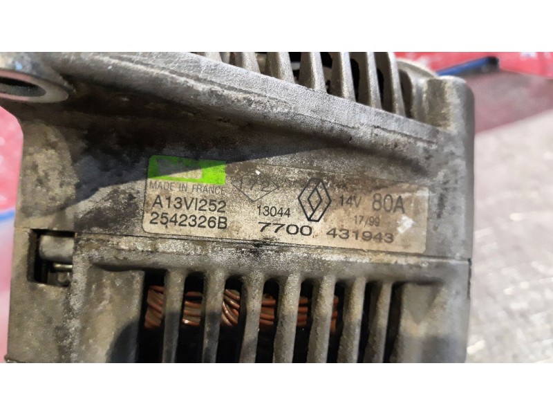 Recambio de alternador para renault megane alize 1.9d referencia OEM IAM A13VI252 7700431943  Recambio de alternador para renault megane alize 1.9d referencia OEM IAM A13VI252 7700431943