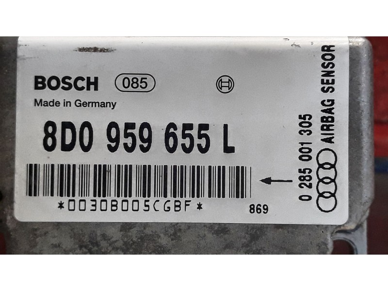 Recambio de centralita airbag para audi a4 1.9 tdi avant referencia OEM IAM 8D0959655L  