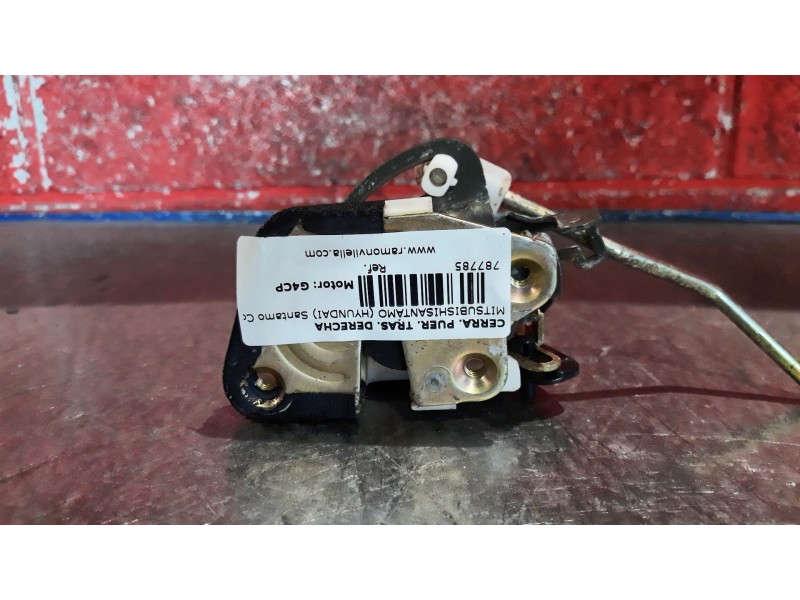 Recambio de cerra. puer. tras. derecha para mitsubishi santamo (hyundai) santamo confort | 11.98 - 12.01 santamo confort | 11.98