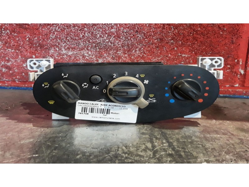 Recambio de mando calef. aire acondicio. para dacia sandero  | 0.08 - ...  | 0.08 - ... referencia OEM IAM    Recambio de mando calef. aire acondicio. para dacia sandero  | 0.08 - ...  | 0.08 - ... referencia OEM IAM