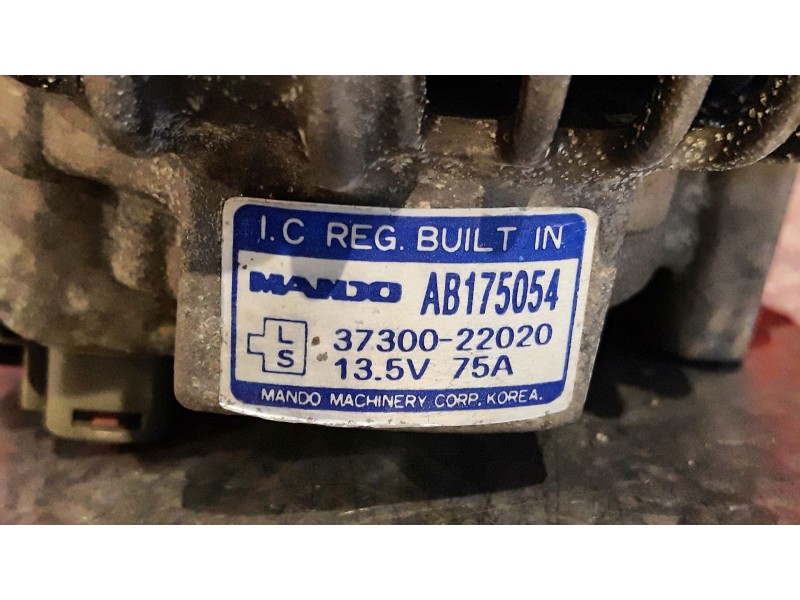 Recambio de alternador para hyundai accent referencia OEM IAM AB175054 3730022020  Recambio de alternador para hyundai accent referencia OEM IAM AB175054 3730022020