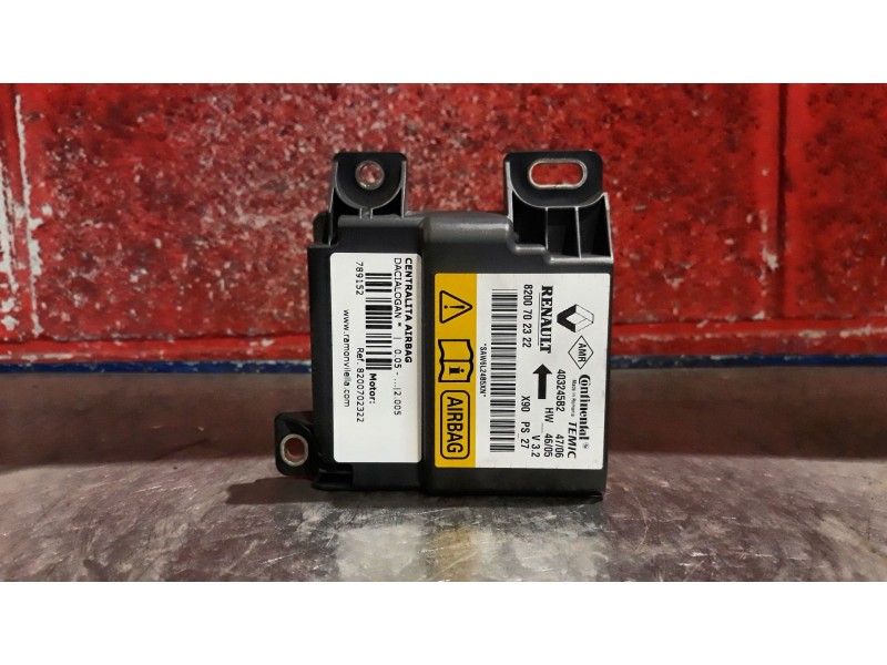 Recambio de centralita airbag para dacia logan  | 0.05 - ...  | 0.05 - ... referencia OEM IAM 8200702322 403245B2 