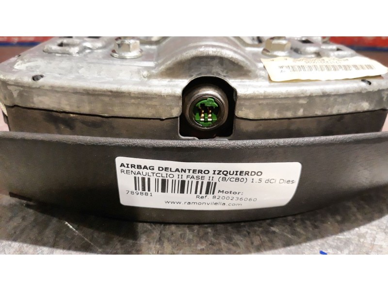 Recambio de airbag delantero izquierdo para renault clio ii fase ii (b/cb0) 1.5 dci diesel | 0.01 - ... 1.5 dci diesel | 0.01 - 