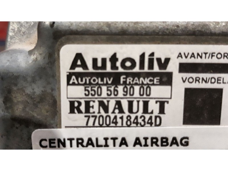 Recambio de centralita airbag para renault megane scenic alize 1.9d referencia OEM IAM 550569000 7700418434D 