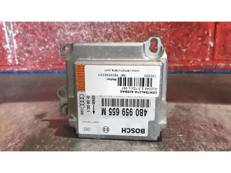 Recambio de centralita airbag para audi a6 2.5 tdi referencia OEM IAM 4B0959655M 0285001432  Recambio de centralita airbag para audi a6 2.5 tdi referencia OEM IAM 4B0959655M 0285001432