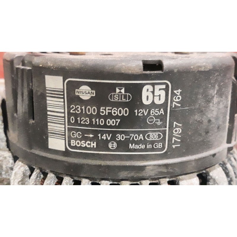 Recambio de alternador para nissan micra (k11)  | 0.92 - 0.98  | 0.92 - 0.98 referencia OEM IAM 0123110007 231005F600 